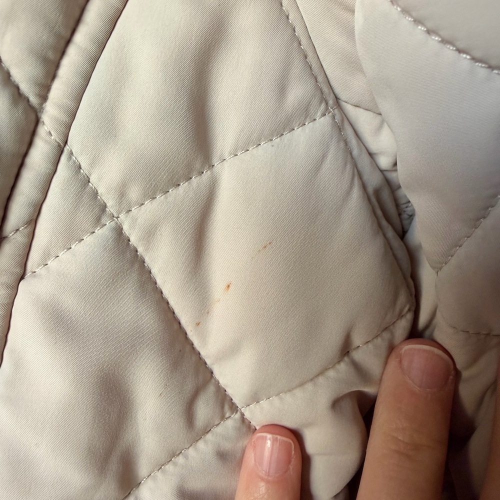 J CREW Quilted Cream Women's Jacket — make an offer! - Picture 2 of 8